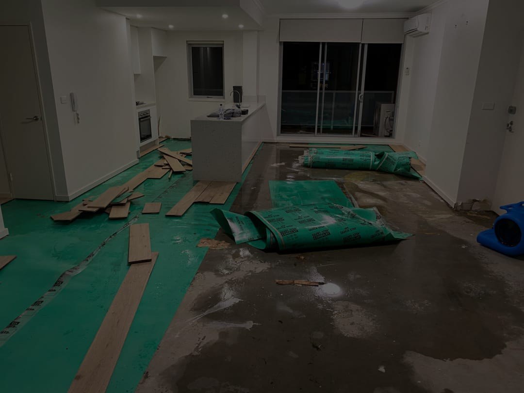 Sewage overflow cleanup and water damage make-safe
